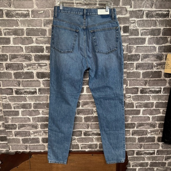 RE/DONE Super High Drainpipe Atomic Denim Jeans ankle zipper straight leg - Picture 9 of 12